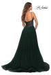 Picture of: Tulle A-line Prom Dress with Corset Sheer Bodice in Dark Emerald, Detail Picture 15