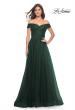 Picture of: A-Line Tulle Prom Dress with Off the Shoulder Top in Dark Emerald, Style: 30498, Detail Picture 18