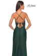 Picture of: Jersey Prom Dress with Illusion Sides and V Neckline in Dark Emerald, Style: 32139, Detail Picture 24