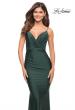 Picture of: Rhinestone Beaded Prom Dress with Illusion Sides and Back in Dark Emerald, Style: 30589, Detail Picture 1
