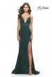 Picture of: Unique Stretch Lace Prom Dress with Sheer Bodice in Dark Emerald, Style: 31249, Detail Picture 2