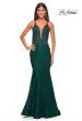 Picture of: Exquisite Mermaid Lace Gown with Beaded Sheer Bodice in Dark Emerald, Style: 31265, Detail Picture 2