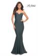Picture of: Chic Jersey Gown with Sweetheart Neckline in Green, Style: 30549, Detail Picture 3