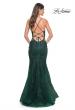 Picture of: Mermaid Tulle and Lace Dress with Strappy Back in Dark Emerald, Style: 32305, Detail Picture 3