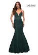 Picture of: Mermaid Lace Prom Dress with Sheer Jeweled Bodice in Green, Style: 30320, Detail Picture 4