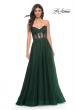 Picture of: A-Line Tulle Ballgown with Lace Illusion Bodice in Green, Style: 32313, Detail Picture 4