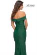 Picture of: Off the Shoulder Elegant Long Evening Gown in Dark Emerald, Detail Picture 5