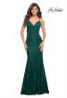 Picture of: Lace Gown with Sheer Lace Applique Side Panels in Green, Style: 30537, Detail Picture 6