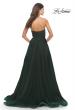 Picture of: Illusion Bodice A-line Gown with Boning and Defined Cups in Dark Emerald, Style: 31205, Detail Picture 7
