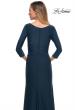 Picture of: Ultra Soft Jersey Long Dress with Three-Quarter Sleeves in Dark Teal, Detail Picture 4