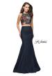 Picture of: Two Piece Mermaid Prom Dress with Denim Skirt in Dark Wash, Style: 25614, Main Picture