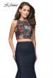 Picture of: Two Piece Mermaid Prom Dress with Denim Skirt in Dark Wash, Style: 25614, Detail Picture 1
