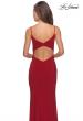 Picture of: Long Sequined Dress with Sweetheart Neckline in Deep Red, Style: 27879, Back Picture