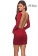 Picture of: Long Sleeve Dress with Wrap Skirt and Open Back in Deep Red, Style: 28192, Back Picture