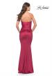 Picture of: Chic Strapless Liquid Jersey Gown with Ruching in Deep Red, Style: 31189, Detail Picture 12