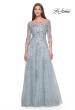 Picture of: A-Line Lace and Beaded Mother of the Bride Gown in Dusty Blue, Style: 31795, Main Picture