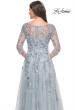 Picture of: A-Line Lace and Beaded Mother of the Bride Gown in Dusty Blue, Style: 31795, Detail Picture 2