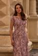 Picture of: Floral Beaded Evening Dress with Sheer Cap Sleeves, Style: 27956, Detail Picture 1