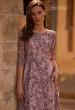 Picture of: Tea Length Embroidered Dress with Sheer Sleeves, Style: 27971, Detail Picture 1