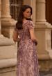 Picture of: Floral Beaded Evening Dress with Sheer Cap Sleeves, Style: 27956, Detail Picture 2