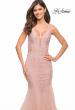 Picture of: Mermaid Tulle and Lace Jeweled Prom Dress in Dusty Mauve, Style: 30584, Detail Picture 18