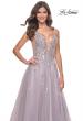 Picture of: A-Line Rhinestone and Beaded Embellished Prom Dress in Dusty Mauve, Style: 31995, Detail Picture 1