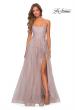 Picture of: A-line Tulle Gown with Floral Embroidery and Pockets in Dusty Mauve, Style: 28470, Detail Picture 6