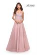 Picture of: Rhinestone and Tulle Gown with A-line Skirt in Dusty Mauve, Style: 30581, Detail Picture 6