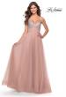 Picture of: Tulle Gown with Full Skirt and Rhinestone Bodice in Dusty Mauve, Style: 31238, Detail Picture 6