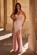Picture of: Long Prom Dress Embellished with Rhinestones and Open Back in Dusty Pink, Style 32547, Main Picture