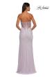 Picture of: Strapless Net Jersey Prom Dress with Unique Rhinestones in Dusty Pink, Style: 32774, Detail Picture 10