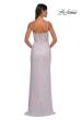 Picture of: Rhinestone Net Jersey Ruched Dress with Corset Top in Dusty Pink, Style: 32753, Detail Picture 7