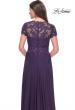 Picture of: Elegant Jersey Evening Dress with Lace Details in Eggplant, Style: 31906, Detail Picture 6