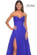 Picture of: Sweetheart Tulle and Rhinestone Prom Dress with Illusion Detail in Electric Blue, Style: 31997, Detail Picture 10