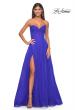 Picture of: Sweetheart Tulle and Rhinestone Prom Dress with Illusion Detail in Electric Blue, Style: 31997, Detail Picture 1