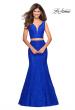 Picture of: Sweetheart Neckline Two Piece Long Lace Prom Dress in Electric Blue, Style: 27262, Detail Picture 2