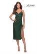 Picture of: Jersey Midi Dress with Slit and Wrap Style Ruching in Emerad, Style: 30918, Detail Picture 1