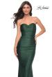 Picture of: Rhinestone Embellished Jersey Dress with Strapless Sweetheart Top in Emerald, Style: 31945, Detail Picture 11