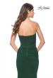 Picture of: Strapless Ruched Net Jersey Gown with Sweetheart Top in Emerald, Style: 31899, Detail Picture 5