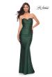 Picture of: Rhinestone Embellished Jersey Dress with Strapless Sweetheart Top in Emerald, Style: 31945, Detail Picture 6