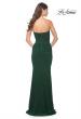 Picture of: Strapless Ruched Net Jersey Gown with Sweetheart Top in Emerald, Style: 31899, Detail Picture 7