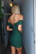 Picture of: Strapless Ruched Mini Dress in Emerald, Style: 33250, Detail Picture 2