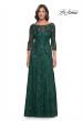 Picture of: Beautiful Beaded Long Dress with Illusion Sleeves in Emerald, Style: 31690, Main Picture