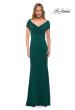 Picture of: Ruched Jersey Long Gown with V Neckline, Style: 26519, Detail Picture 11