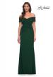 Picture of: Net Jersey Long Gown with Exquisite Beaded Design in Emerald, Style: 30057, Detail Picture 1