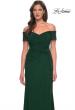 Picture of: Net Jersey Long Gown with Exquisite Beaded Design in Emerald, Style: 30057, Detail Picture 7