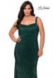 Picture of: Long Sequin Plus Size Prom Dress for Curves in Emerald, Style: 28875, Detail Picture 4