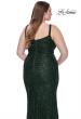 Picture of: Beaded Lace Plus Dress with Ruching and V Neckline in Emerald, Style: 31982, Detail Picture 4