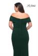 Picture of: Long Net Jersey Plus Dress with Bodice Design in Emerald, Style: 29635, Detail Picture 5
