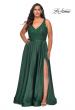 Picture of: A-line Plus Size Dress with Lace Sequin Bodice in Emerald, Style: 29004, Detail Picture 6